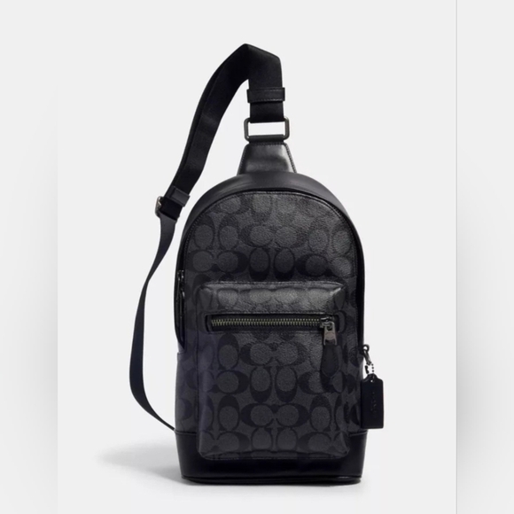 Coach Handbags - NWT Coach West Pack Signature Canvas Crossbody Bag